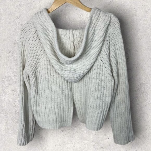 Young Fabulous‎ and Broke Chenille Crop Sweater Hoodie White Size Medium Large - Picture 3 of 11